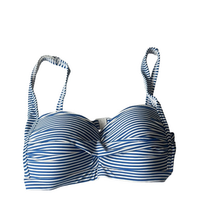 nip tuck Sorrento Striped blue and white Joanne Bikini top size 8